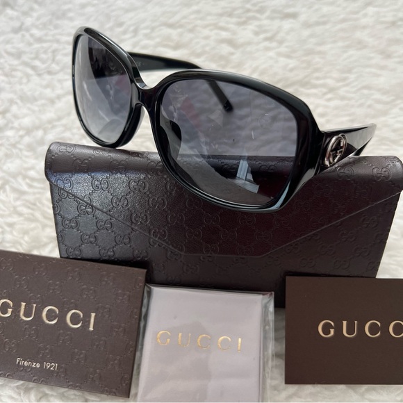 Gucci GG3178/K/S Black Gradient GG Logo Sunglasses w/Accessories - Picture 14 of 16